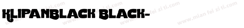 KlipanBlack Black字体转换